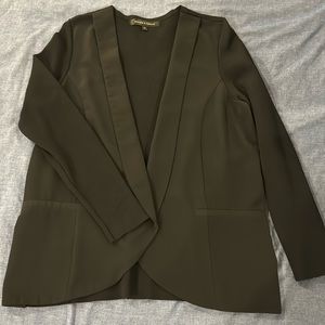 Willow & Thread - Black mixed media blazer